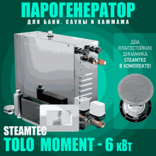 Steamtec TOLO MOMENT 60 - 6 кВт парогенераторы для хамама и турецкой бани / Cерия PLATINUM